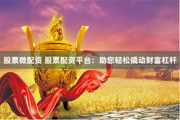 股票微配资 股票配资平台：助您轻松撬动财富杠杆